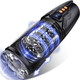 Automatic Thrusting and Rotating Vibrating Led Display Male Masturbator